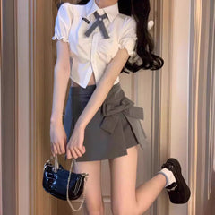 Sexy Side Slit Bodycon Mini Skirt - Trendy A-Line High-Waisted Fashion