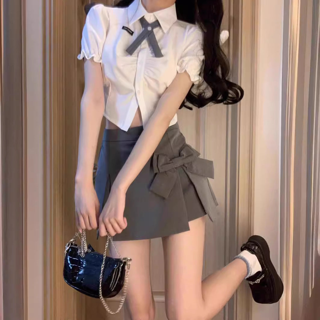 Sexy Side Slit Bodycon Mini Skirt - Trendy A-Line High-Waisted Fashion